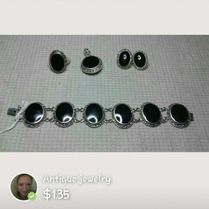 Onyx jewelry set